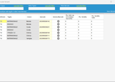 Dimostrazione Barcode Varianti