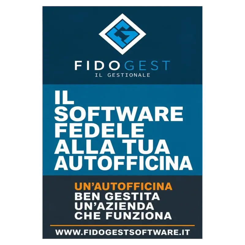 Logo di Fidogest Autofficina, software gestionale per officine e autoriparatori